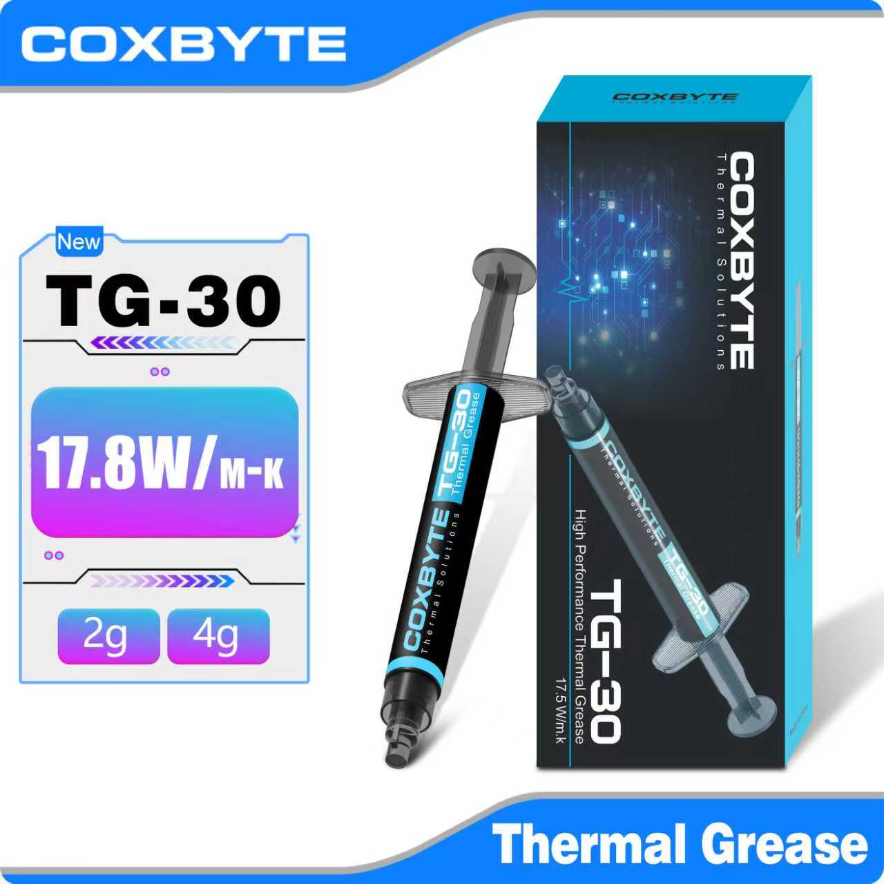 Thermal Paste - Coxbyte 17.5W/mk Pasta Termica TG-30 2g