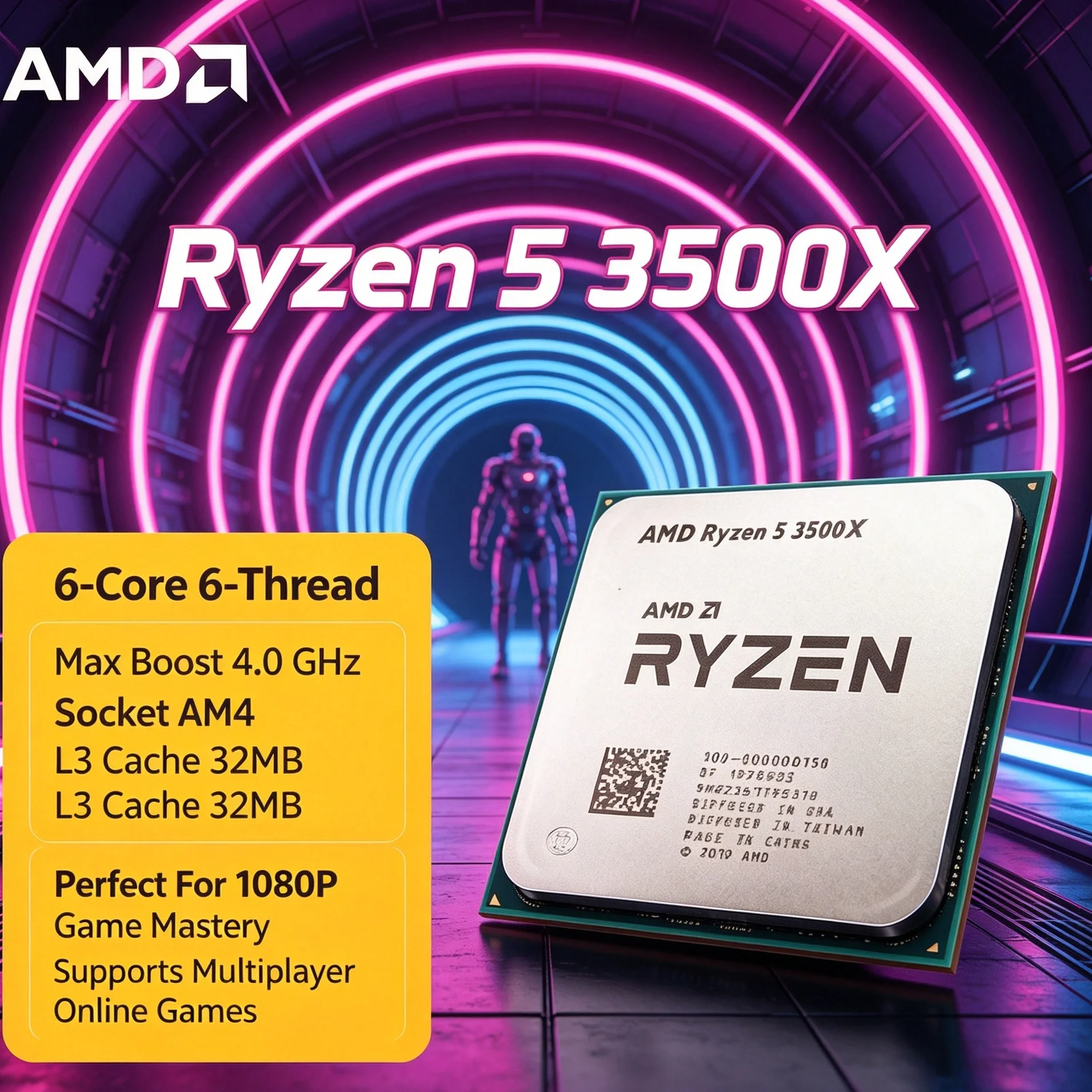 Pc Gaming Ryzen - AMD Ryzen 5 3500X CPU Desktop