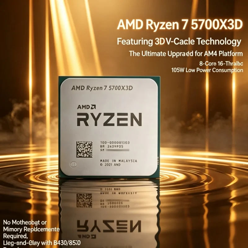 Pc Gaming Ryzen - AMD Ryzen 7 5700X3D, CPU per