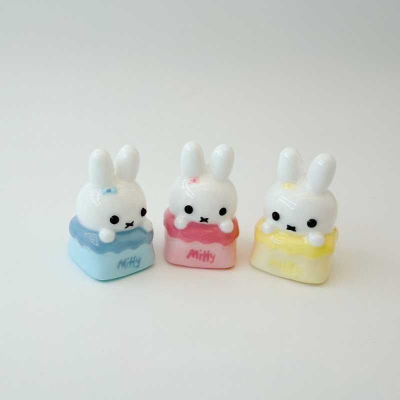 Custom Keycaps - Miffy Kawaii Anime Cartoon Coniglio Copritasti