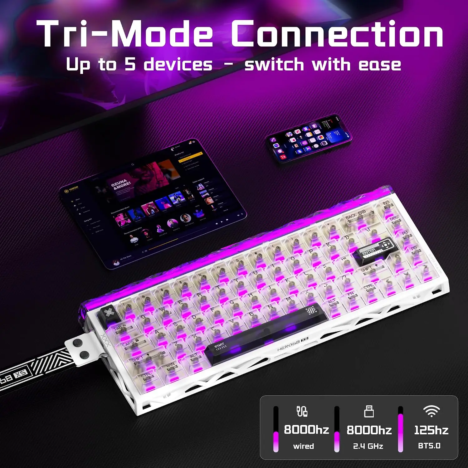 Tastiera da gioco wireless Aul - Pc Gaming Keyboard recensione e prezzo