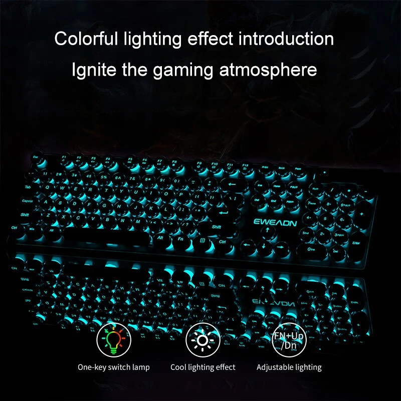 Set Tastiera e Mouse Stile Ret - Pc Gaming Keyboard recensione e prezzo
