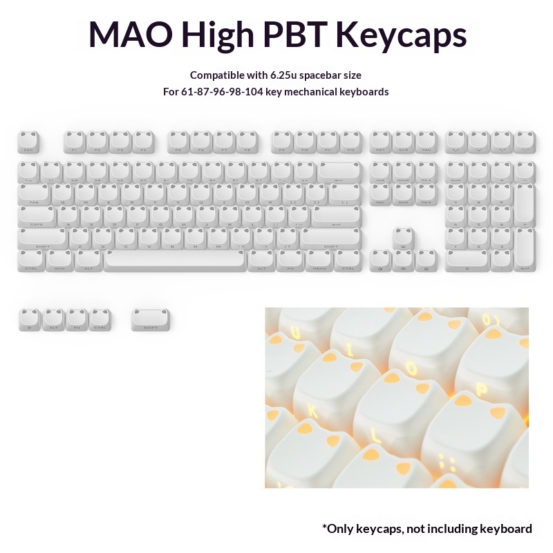 113 Tasti MAO con Orecchie di  - Custom Keycaps recensione e prezzo
