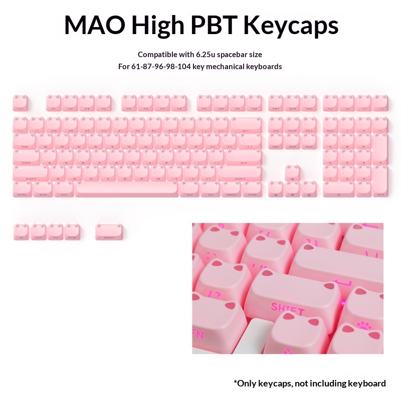 113 Tasti MAO con Orecchie di  - Custom Keycaps recensione e prezzo