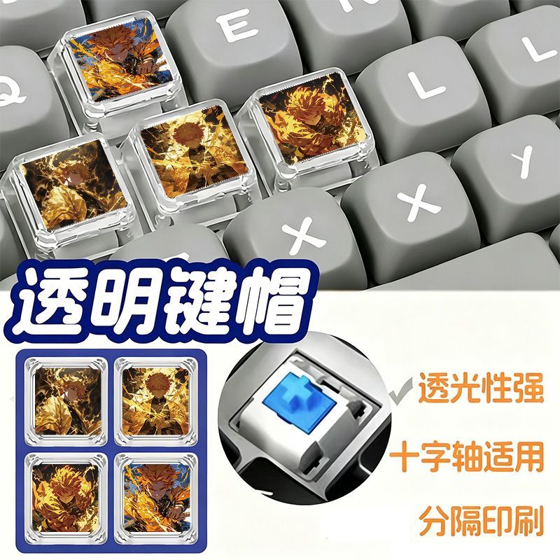 Keycap Demon Slayer Zenitsu, s - Custom Keycaps recensione e prezzo
