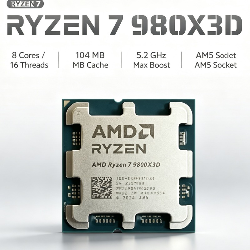 Processore AMD Ryzen 7 9800X3D - Pc Gaming Ryzen recensione e prezzo
